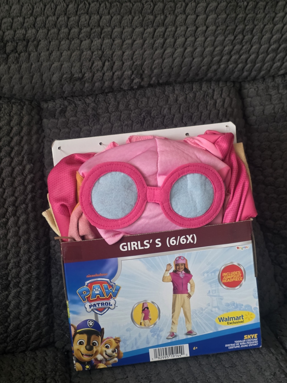 Paw Patrol Girls Skye Pink Costume with Goggles 3 Availble